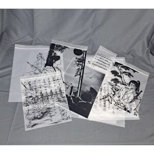 Manga Anime‎ Asian Printed Reusable Zip Closure Bags Multi Sizes Party Gift